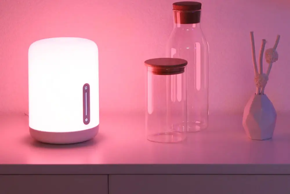 Xiaomi Mijia прикроватная лампа 2 работает с Apple HomeKit Siri 400lm изменение цвета светодиодный умный светильник сенсорный переключатель приложение дистанционное управление