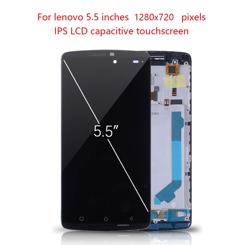 Сменный жк дисплей 5 дюйма для Lenovo K4 Note A7010 сенсорный экран с рамкой дигитайзер