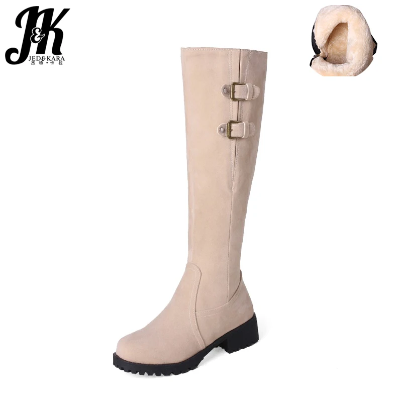 knee high boots with fur inside