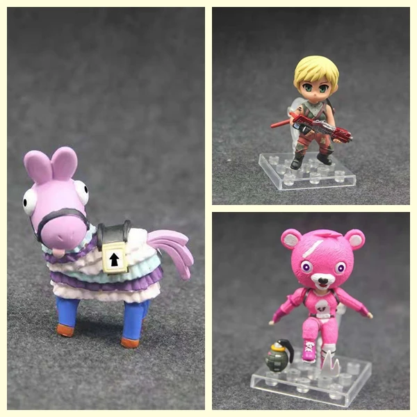 

NEW Fortnight Night of the fortress Action figures 3 Q-Version Game Character Models Collection or gift