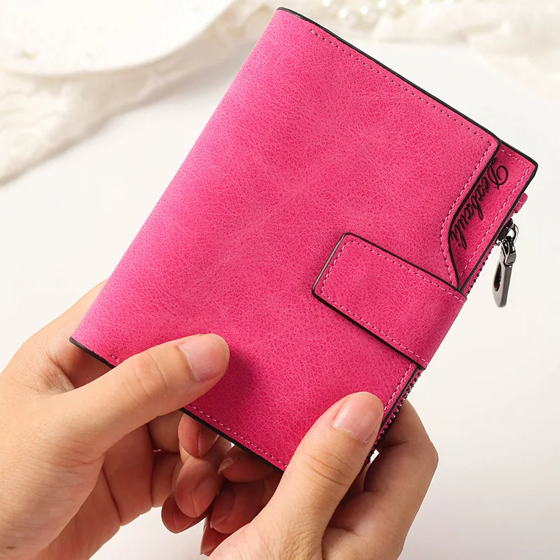 Wholesale Wallet Women Short Designer Pocket Purse PU Leather Women