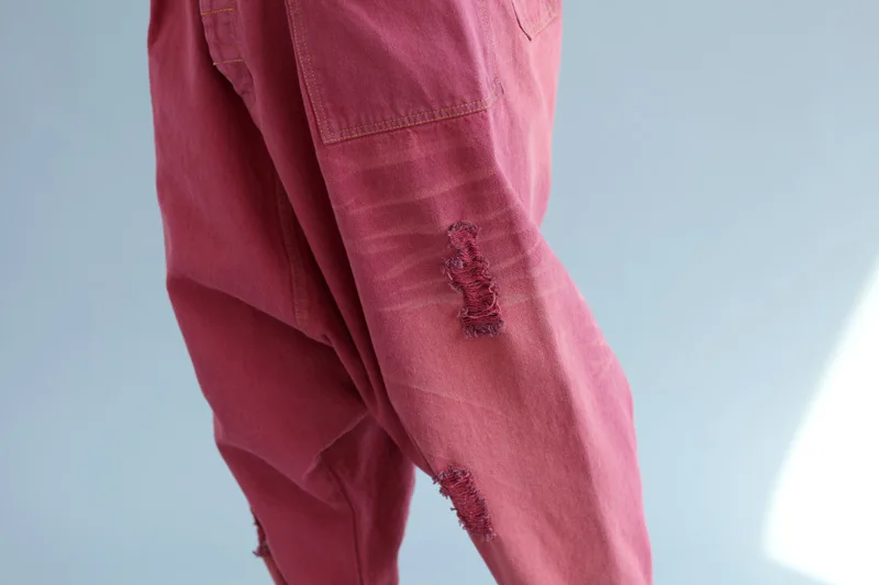 Новые женские мешковатые джинсы в стиле хип-хоп, джинсы с заниженным шаговым швом, вымытые до икры, брюки в стиле бохо, джинсы в японском стиле G050504
