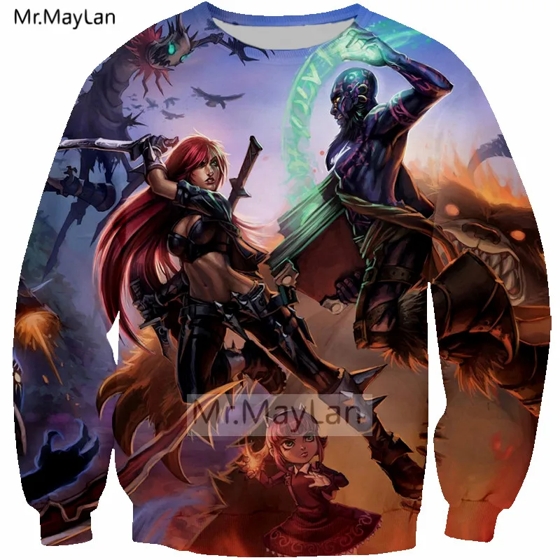 Game Modis 3D Print Lol Sweatshirts Men/women Hip Hop Streetwear Outwear Boys Cool Crewneck Hoddies Mens Clothes erkek mont 5XL Game Modis 3D Print Lol Sweatshirts Men/women Hip Hop Streetwear Outwear Boys Cool Crewneck Hoddies Mens Clothes erkek mont 5XL