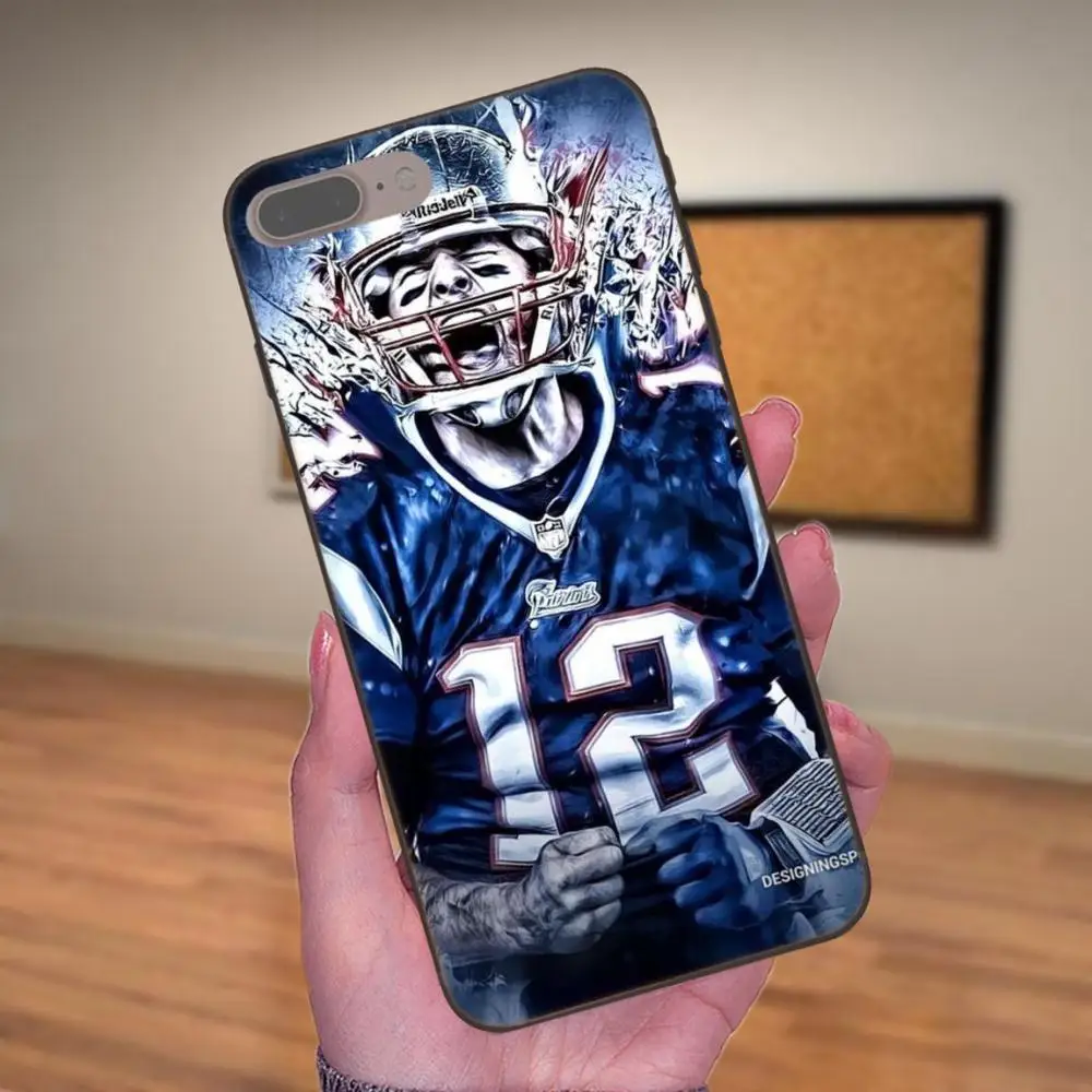 Tom Brady 12 Гибкие аксессуары для телефона чехол Xiaomi Mi Mix Max Note 2 2S 3 5X 6 6X 8 9 SE A1 A2 Lite Play Pro