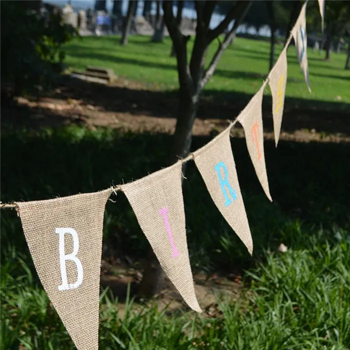 Rustic-Burlap-Happy-Birthday-Banner-Hessian-Bunting-Party-Decoration-13-Flags-AA8009 (2)