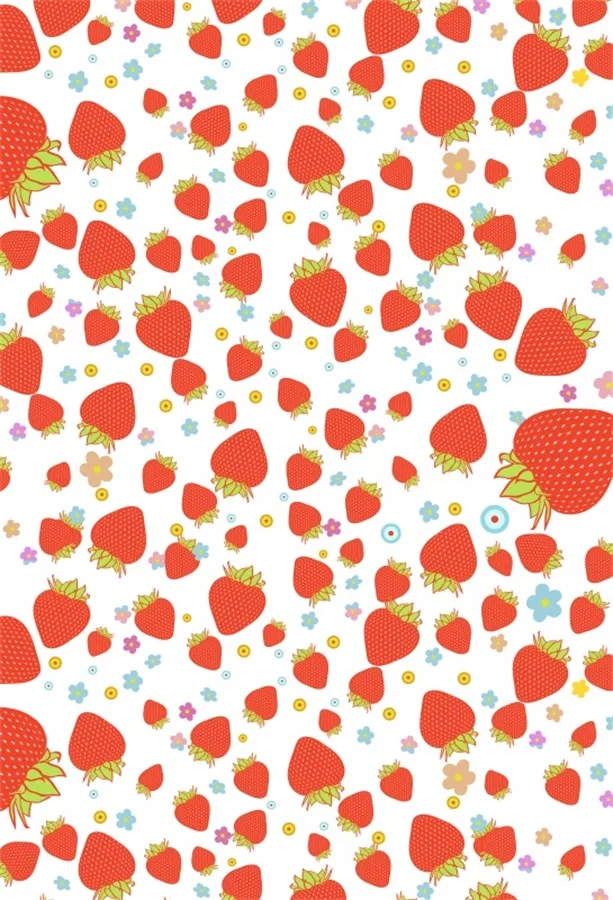 Laeacco Cute Red Strawberries Pattern Baby Newborn Photography Backgrounds Vinyl Custom Photographic Backdrops For Photo Studio |