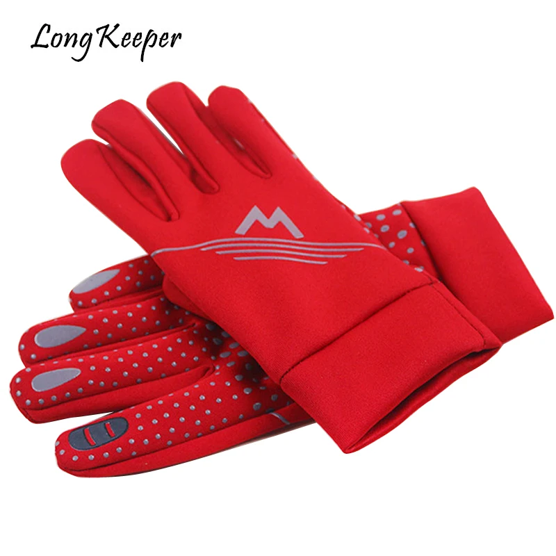 Long Keeper Full Finger Touch Screen Mountain Bike Bicycle Gloves for