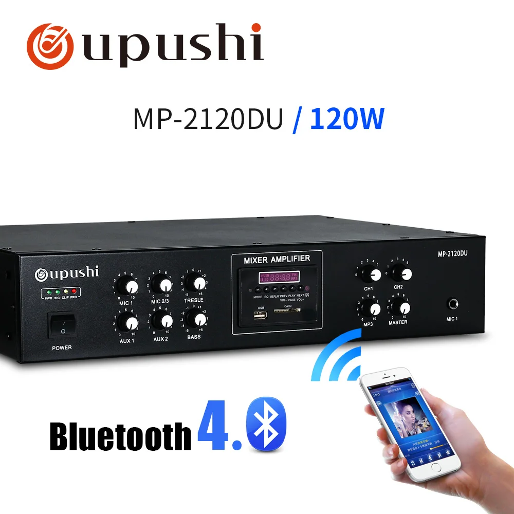 Oupushi Mp 2120du Power Amplifier With Td202 Ceiling Speaker