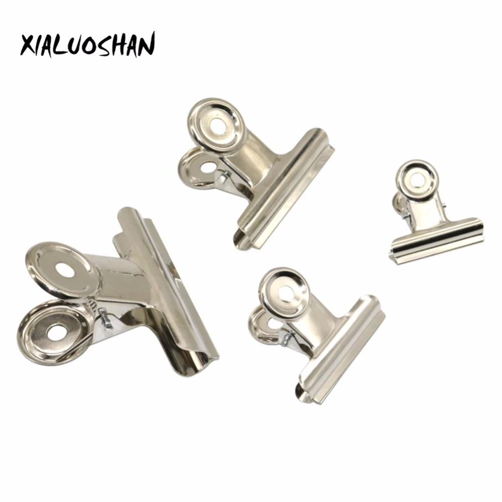 Clip de plata para billetes con forma de Bulldog, Clip de acero inoxidable billetes, papelería, Clip de Metal, suministros escolares de oficina, 10 Uds.|Clips| - AliExpress