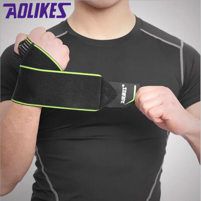 2pcs Wristband Sport Professional Wrist Support Brace Straps Wraps Sprain/GymBasketball/ Volleyball/Training/Weightlifting