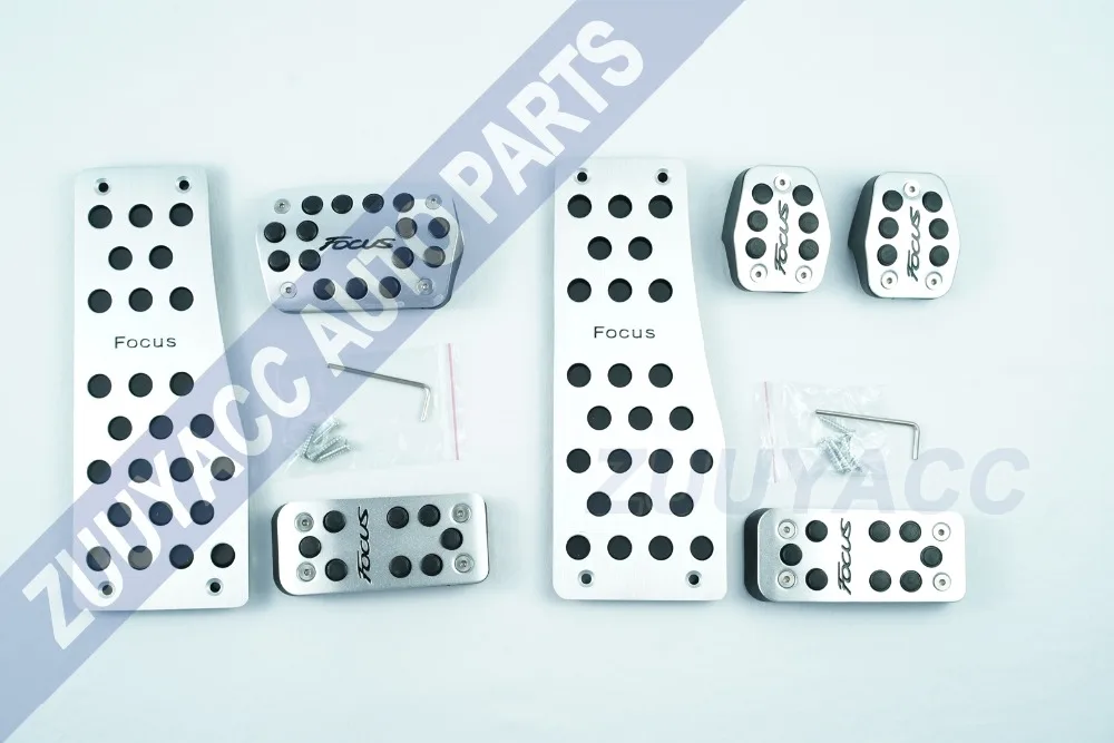 

A Set Brake Accelerator Footrest Pedal Pads for Ford Focus MK3 12-15 AT/MT