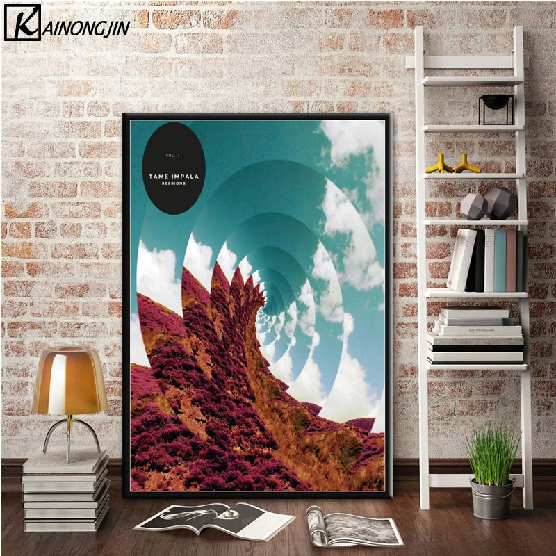 Art Poster Tame Impala Psychedelic Rock Band Posters and Prints Wall Picture Canvas Painting Room Home Decoration - Цвет: 010