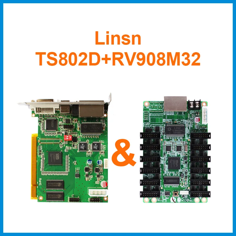 Linsn отправка карты TS802 TS802D и Получение RV908M32 полноцветный видео светодиодный