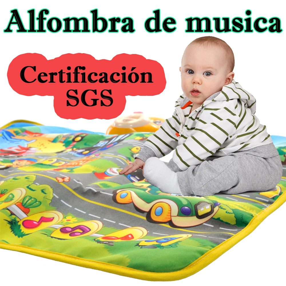Spanish Traffic Music Children Carpet Sport Mat for Kids Baby Toys 13