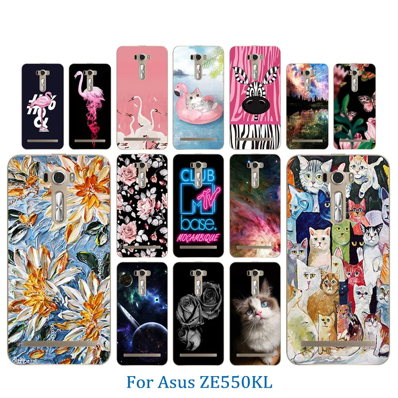 5.5 inch for Asus ZenFone 2 Laser ZE550KL Cases High Quality Horse Pattern TPU Zenfone Ze551kl Z00LD Back Cover |