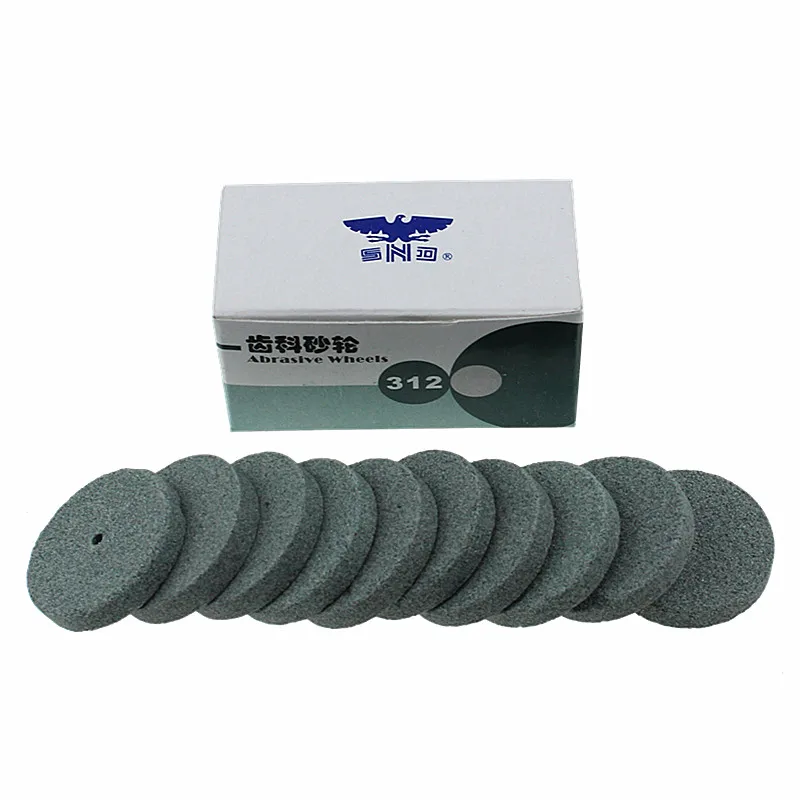 20pcs Dental Lab Materials Abrasive Wheels Denture Fine Polishing