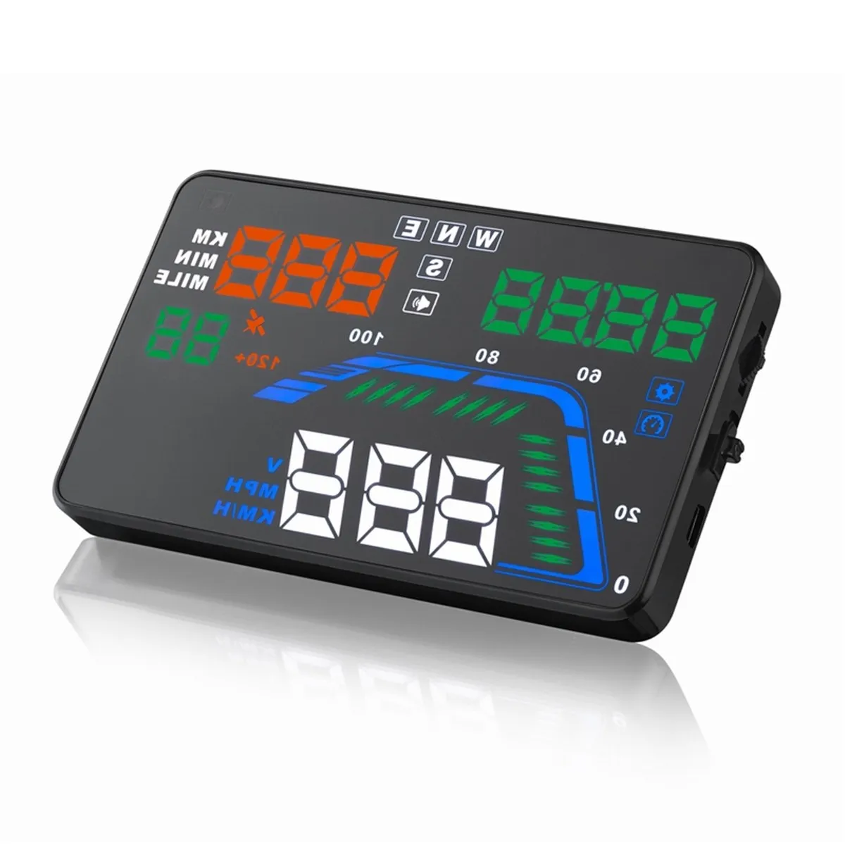 

Muiti Color Version Q7 5.5 Inch Heads Up Display HUD GPS Speedometer Display Car Speed Projector Brand New