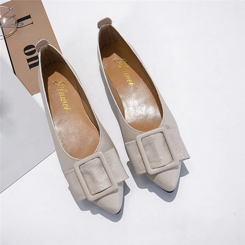 shoes woman Women's Fashion Casual Solid Colors Pointed Toe Flat With Shallow Work zapatillas mujer Shoesflat shoes women #4j24 (28)