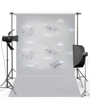 

Airplane Vintage Plane Wall photo backdrop Vinyl cloth High quality Computer printed newborn baby Photography Backgrounds