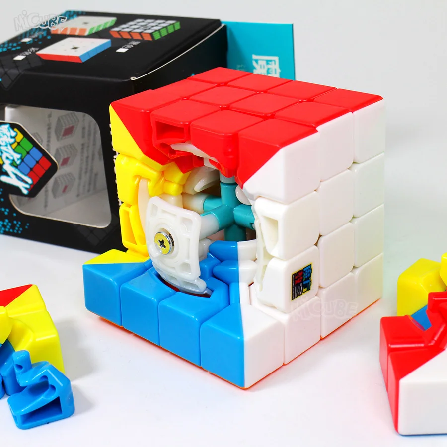 Moyu Meilong 4x4 скоростной куб Волшебная головоломка без косточек 4x4x4 Neo Cubo Magico 59 мм Мини Размер матовые поверхностные игрушки для детей