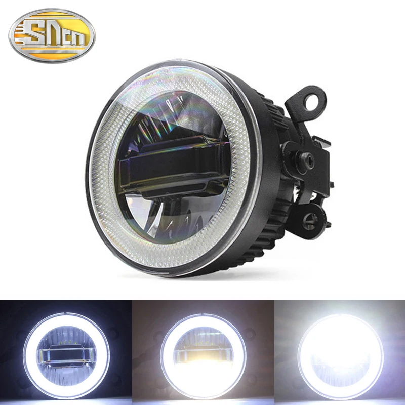 SNCN Safety Driving LED Angel Eyes Daytime Running Light Auto Bulb Fog Lamp For Citroen C1 C2 C3