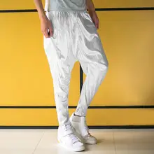 Этап личности мужские брюки с блестками юбка штаны-шаровары Штаны для мужчин средства ухода за кожей стоп брюки для пения, танцев рок Модные Панталоны street серебро