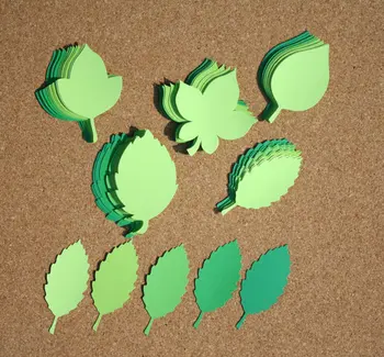 

Leaves various sizes Scrapbooking wedding Place Card, baby shower favor hanging crafts birthday gift tags