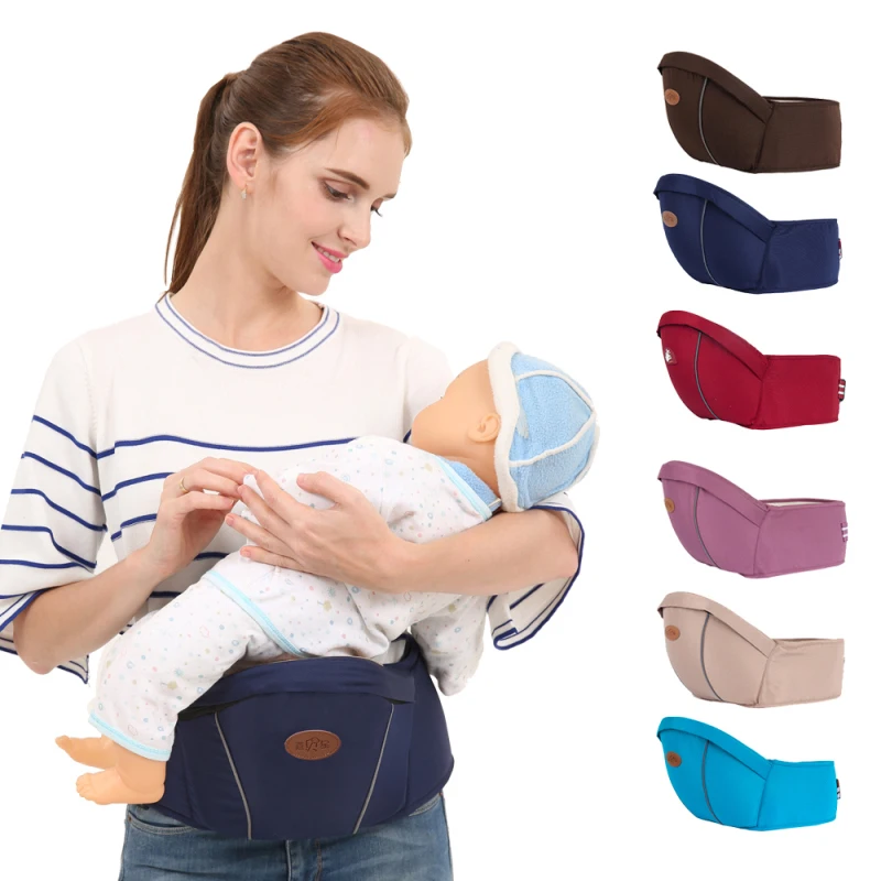 Baby Backpacks & Carriers with Safety Reflector Breathable Solid