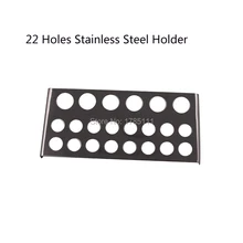 Большая, из нержавеющей стали чернильница для тату держатель для 22 крышки стенд поставка оборудования поставки принадлежностей для татуировок Перманентный макияж