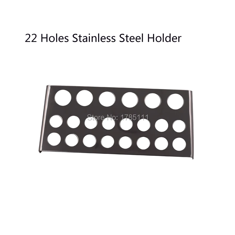 

Large Stainless Steel Tattoo Ink Cup Holder For 22 caps Stand Machine Supply Tattoo Accessories Supplies permanent makeup