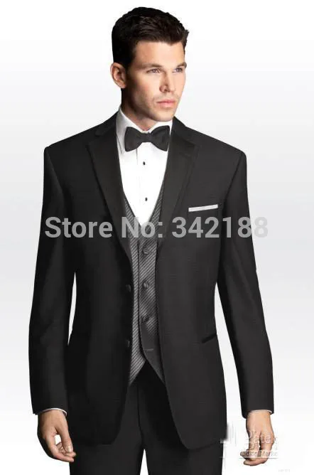 FREE SHIPPING/New Arrival Black Groom Tuxedos/Groomsmen Men's Wedding Suits/Best man Suits/hot sale groom tuxedosw free shipping 2015 hot the bride wedding accessories pannier steel yarn ultralarge panniers wedding dress lining new arrival