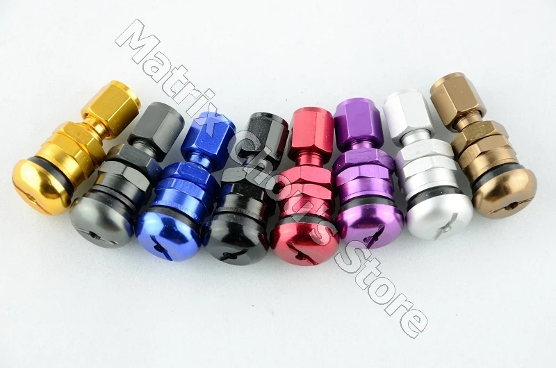 

10 sets (4pcs/set), Universal Full Set Rays Volk Racing Forged Aluminum Tire Valve Stem, Wheels Tubeless Tyre Valves, 7 Colors