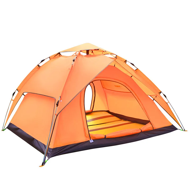

3-4 Person Automatically Open Large Camping Beach Awning Travel Folding Tent Double Layers Rainproof Ultralight Outdoor Tente