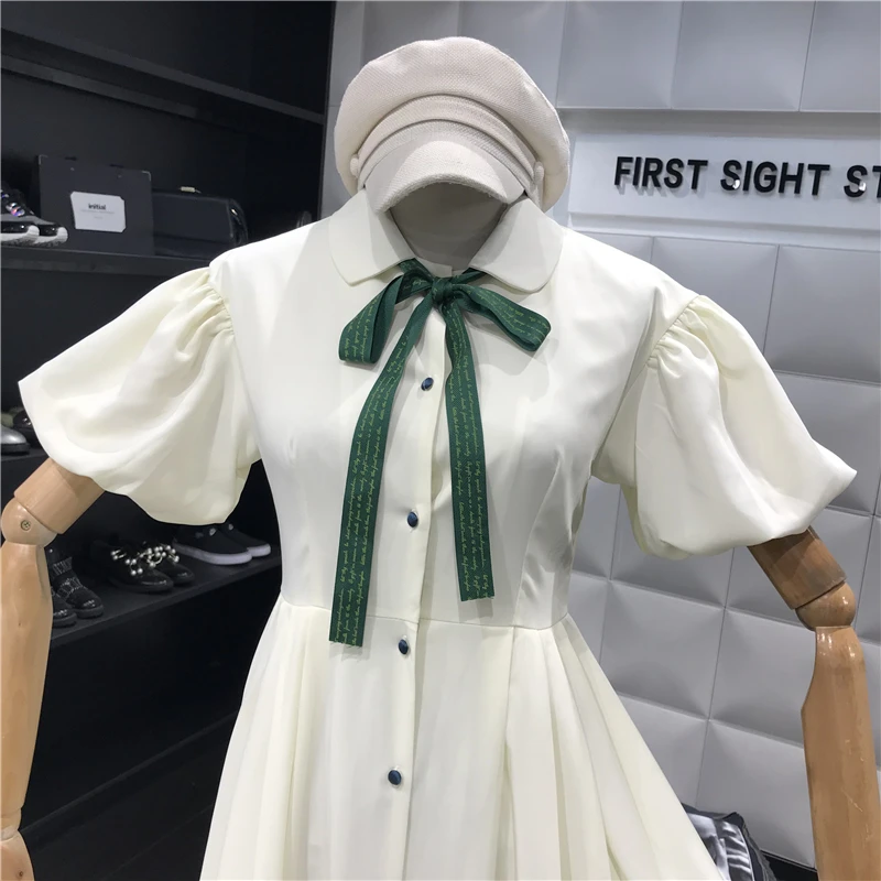 2019 Fashion Spring Summer Clothes Dress Women Sweet Puff Sleeve Retro Party Dresses Vestidos Ladies Elegant Holiday Sexy Femme 2019 Fashion Spring Summer Clothes Dress Women Sweet Puff Sleeve Retro Party Dresses Vestidos Ladies Elegant Holiday Sexy Femme