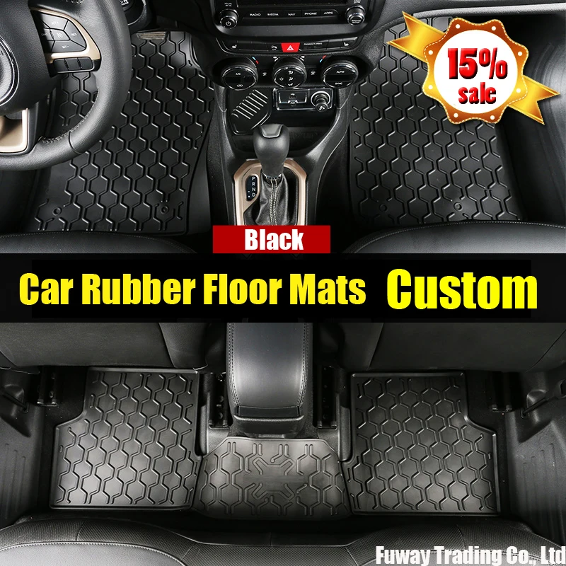 Car Rubber Floor Mats Custom Fit Car Floor Mats Made Waterproof Car