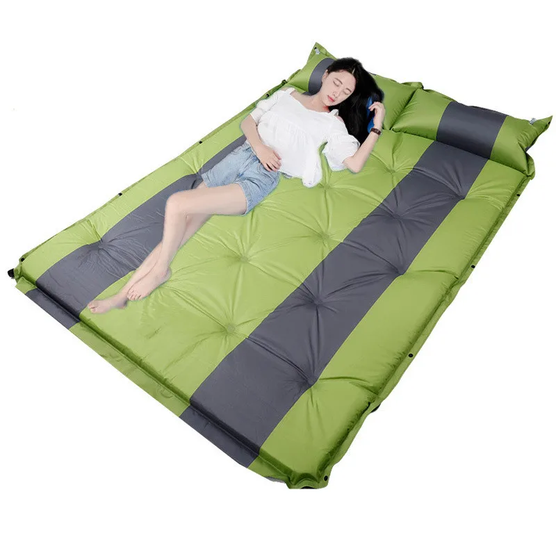 Outdoor camping inflatable tent Mummy mats Pads with Pillows air ESTERillas TRESS Ultralight camping Mat travel bed moisture pad