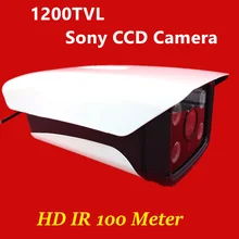 2016 НОВЫЕ HD Водонепроницаемая Камера ИК открытый cctv камеры безопасности видеонаблюдения 1/3 «sony ccd 1200TVL 4 массива СВЕТОДИОДОВ IR100 метров