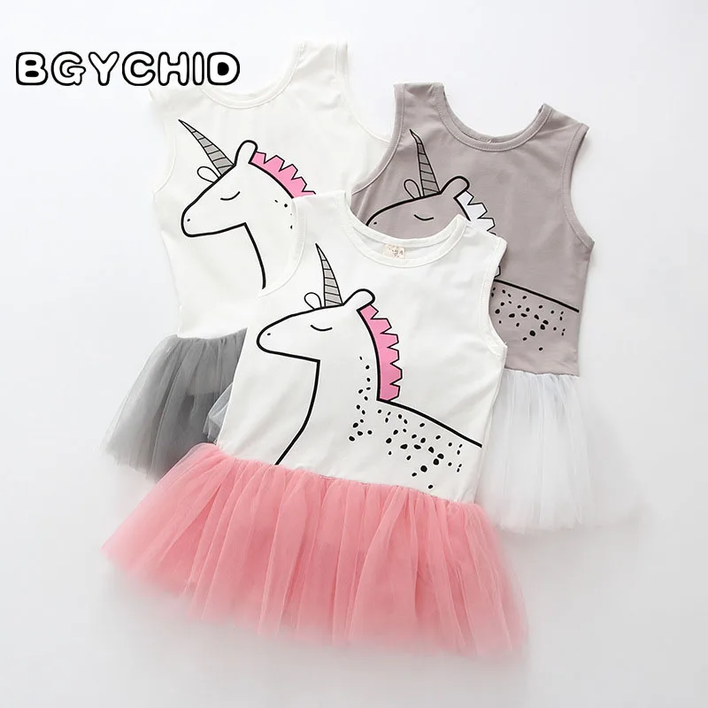 

Baby Dress Cotton Unicorn Birthday Outfit Baby Girl Summer Clothes Baby Dresses Summer O-Neck Sweet Lace Baby Dresses Girl