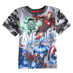 

boys t shirt hulk avengers boys  captain america tshirt kids iron man kid t-shirt summer short sleeve cotton T-shirts