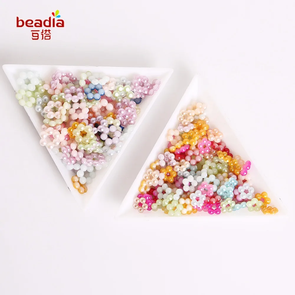 ABS Pearl pentagons &amp hexagons 7-9mm 100 разные цвета в произвольном порядке для DIY аксессуары