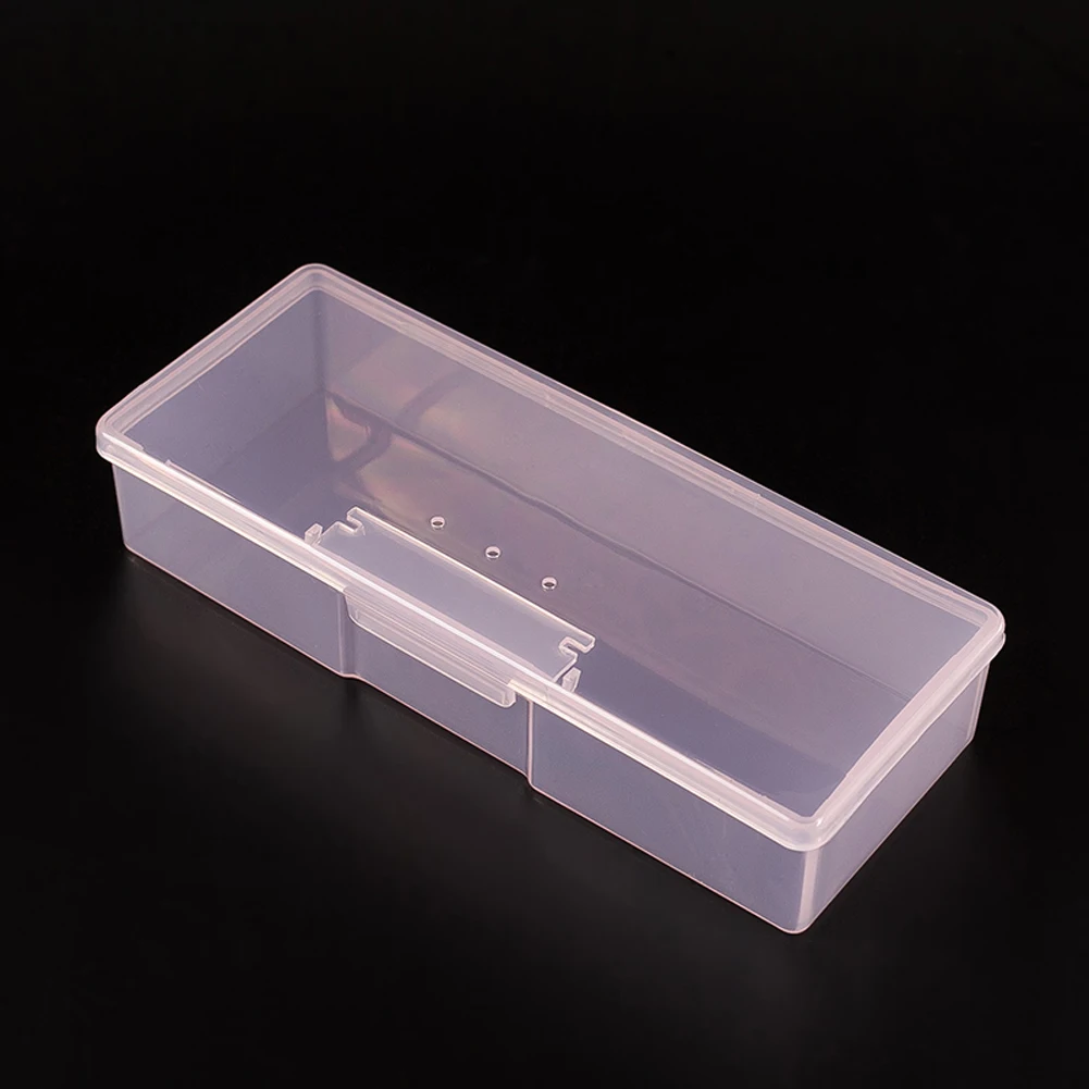 

Yinikiz 1pcs Rectangle Nail Art Tool Storage Box Tools Classification 2 Colors Plastic Empty Container Nail Art Box