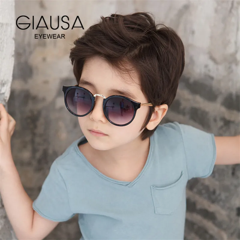 

Children Sunglasses Gradient Mirror Lens Sun Glasses Boy Girls for Gift Pc+metal Frame UV400 Fashion Glass Baby Kids Colorful