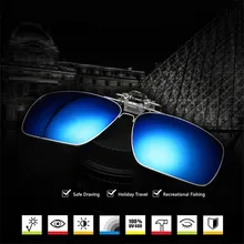 Женщины Мужчины Поляризованных Солнцезащитных Очков Линзы Клип на Близорукость Очки Металлические Очки Ночного Видения Вождения Очки Линзы Флип на Очки