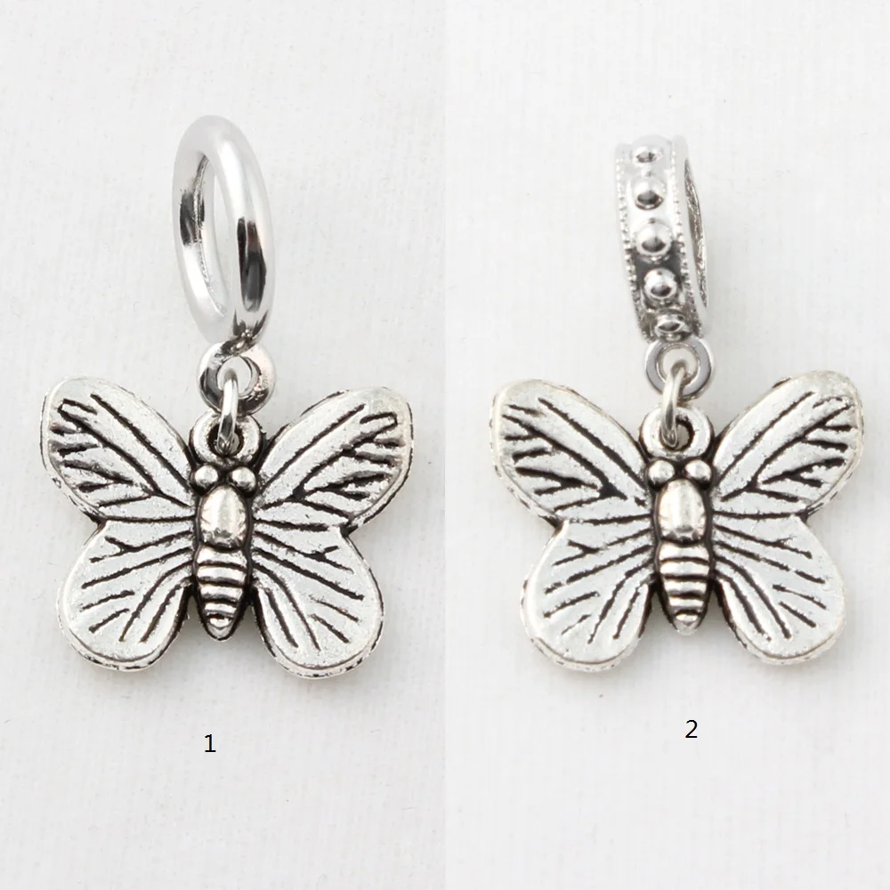 Butterfly Endless Bracelet Charms Alloy Floating Locket Fit 6mm Round Leather 20PCS | Украшения и аксессуары