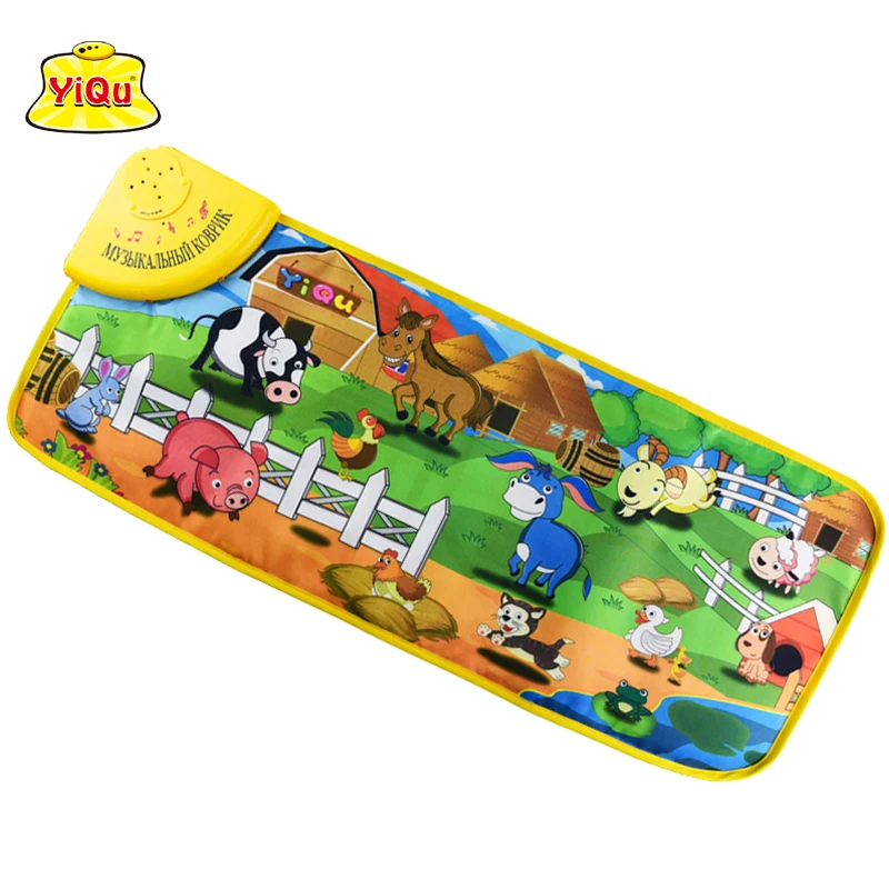 Russian language musical kids children play mat electronic newborn ...