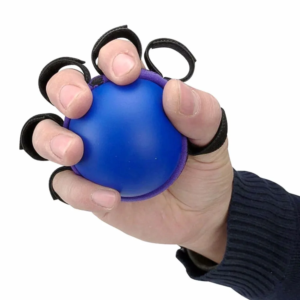 Пять пальцев рукоятка мяч палец Укрепитель устройства упражнения анти-спастичности мяч палец кольцо для рук функциональные нарушения