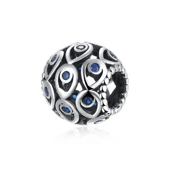 

European and American fashion jewelry 925 Sterling Silver Diamond series - hollow parts