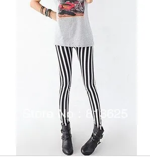 chic strisce verticale zebra leggings in bianco e nero a strisce pantaloni| legging cartoon|leggings skirtpant boy - AliExpress