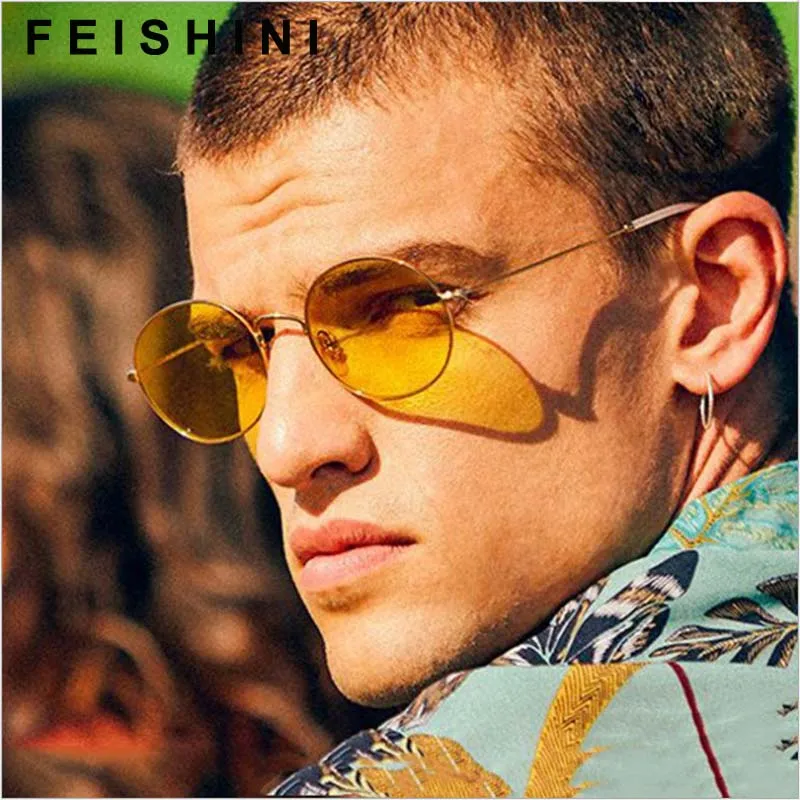 Punk steam double flip Metal personality sunglasses men 2015,Dazzle colour star style original sunglasses women vintage Round