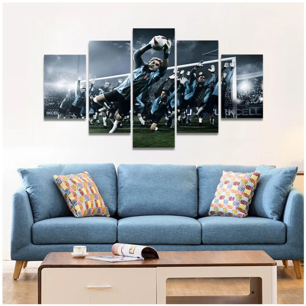 World Cup Football Canvas Painting Goalkeeper posters and prints Wall